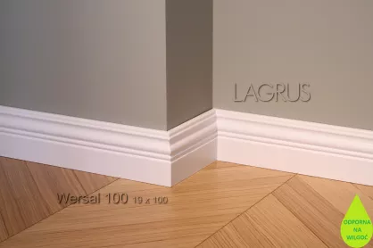 Lagrus Wersal 100 Biała listwa 19x100x2440 mm